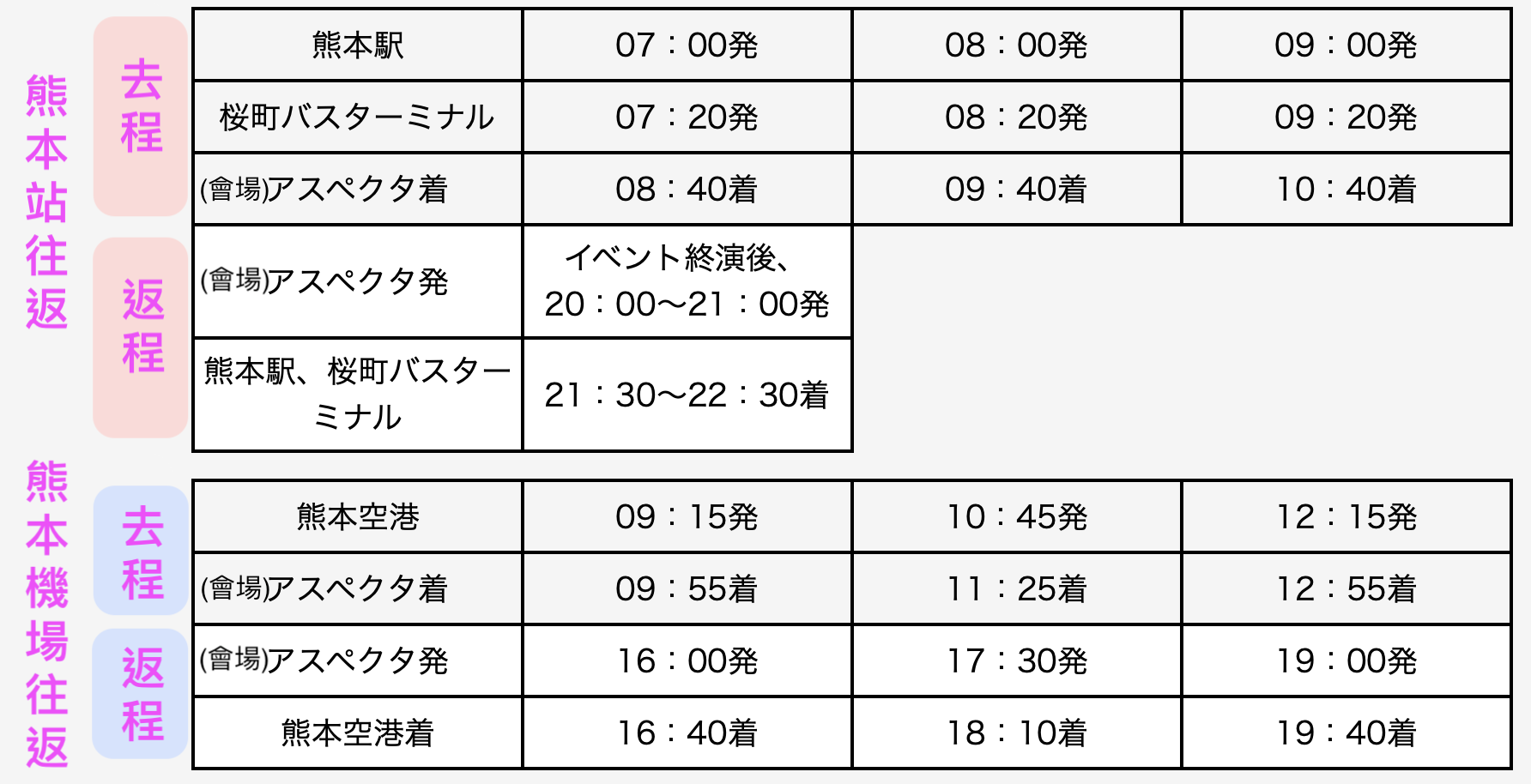 阿蘇搖滾音樂節巴士